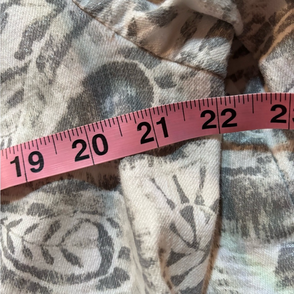 Chico's Gray Patterned Bomber Jacket - image 7